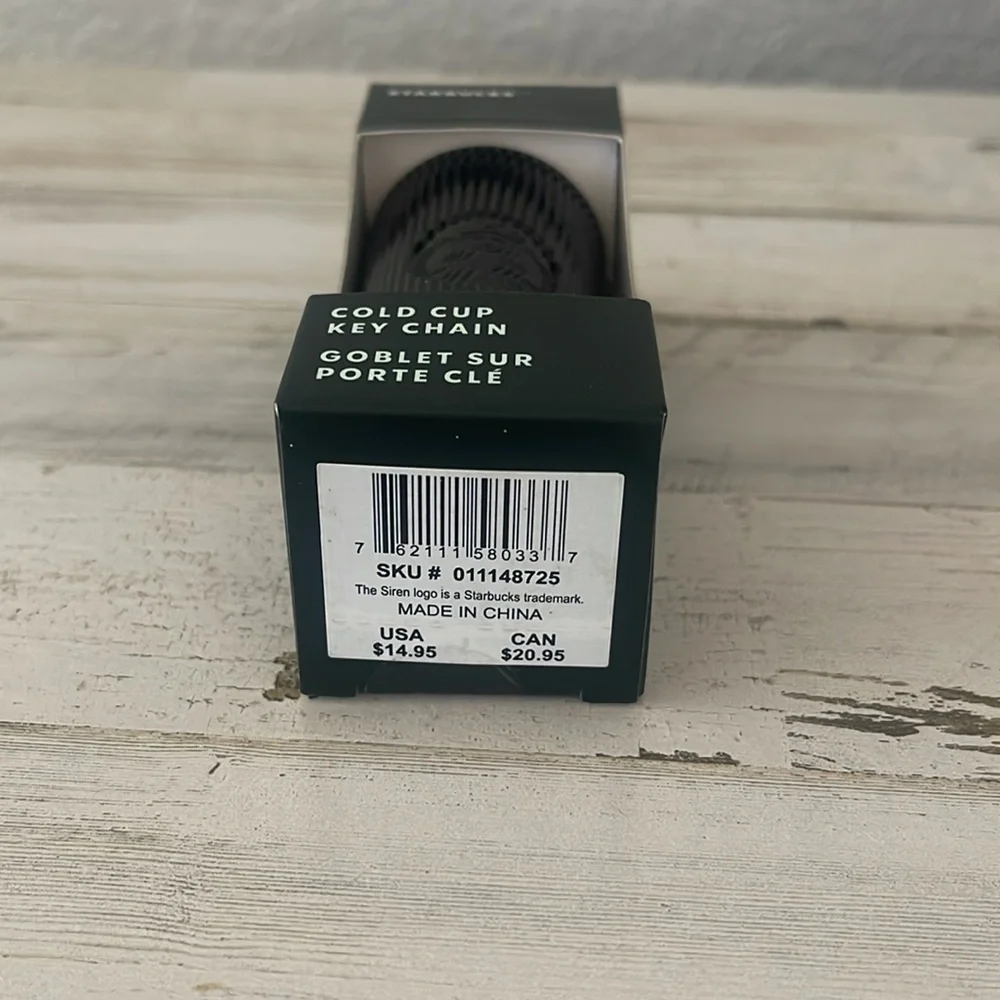 NIB Black Starbucks 2024 Keychain